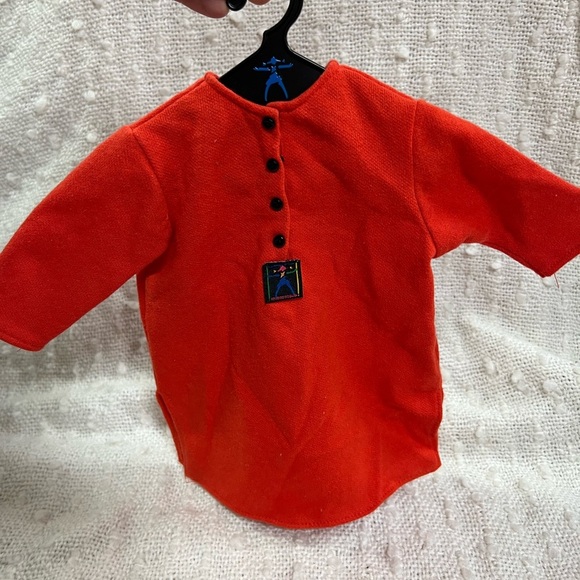 American Girl 1995 Red Slumber Shirt Nightdress and Matching Headband for Doll - Picture 4 of 6